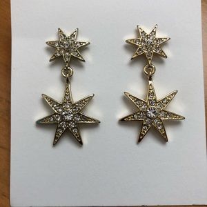 star drop earrings